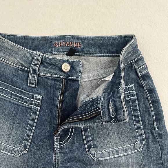 Shyanne Blue Medium Wash High Rise Bootcut Denim 33” Jeans Cowboy Western 27 Reg - Picture 4 of 9